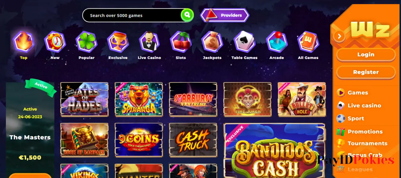 wazamba casino games